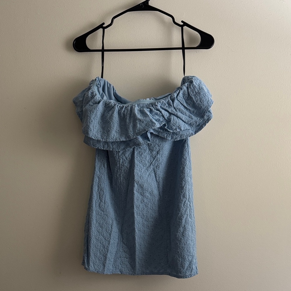 Forever 21 Blue Ruffled Women's Dress